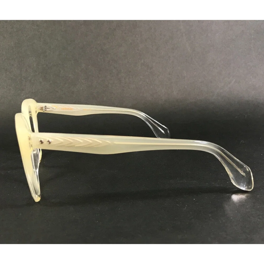 Gigi Studios Eyeglasses Frames GS1027/25O THRIVE 006 Ivory Clear Fade 53-14-140